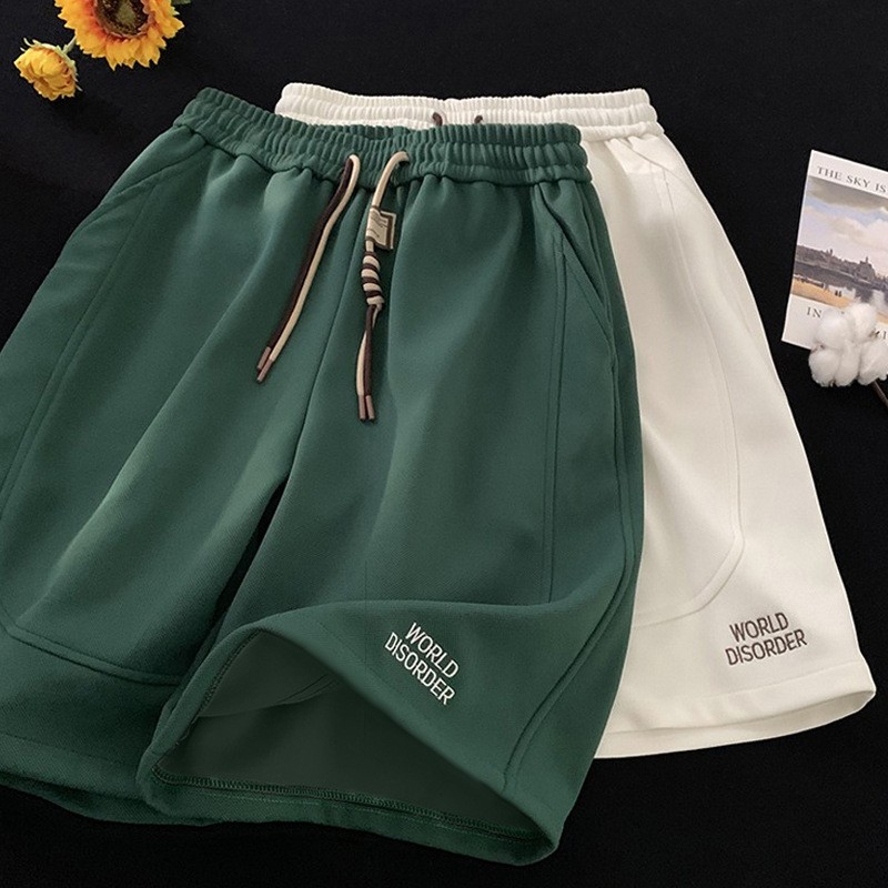 Men's summer new American fashion brand loose casual men's and women's sports pants versatile five-quarter pants couple's shorts