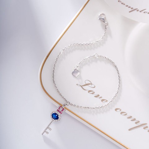 Bracelet for women CH008 0.51 carat sapphire bracelet