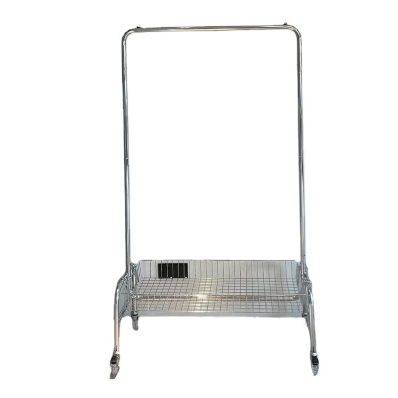 Floor-standing clothes rack mobile multi-function storage rack clothing store display rack bedroom with basket storage rack
