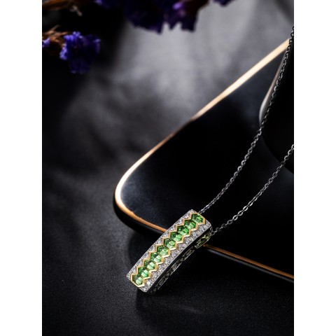 Shafury Diamond 18K Gold Necklace CH055 (Main Stone 1.01ct Sub Stone 0.28ct Contains total weight of chain 3.83g)