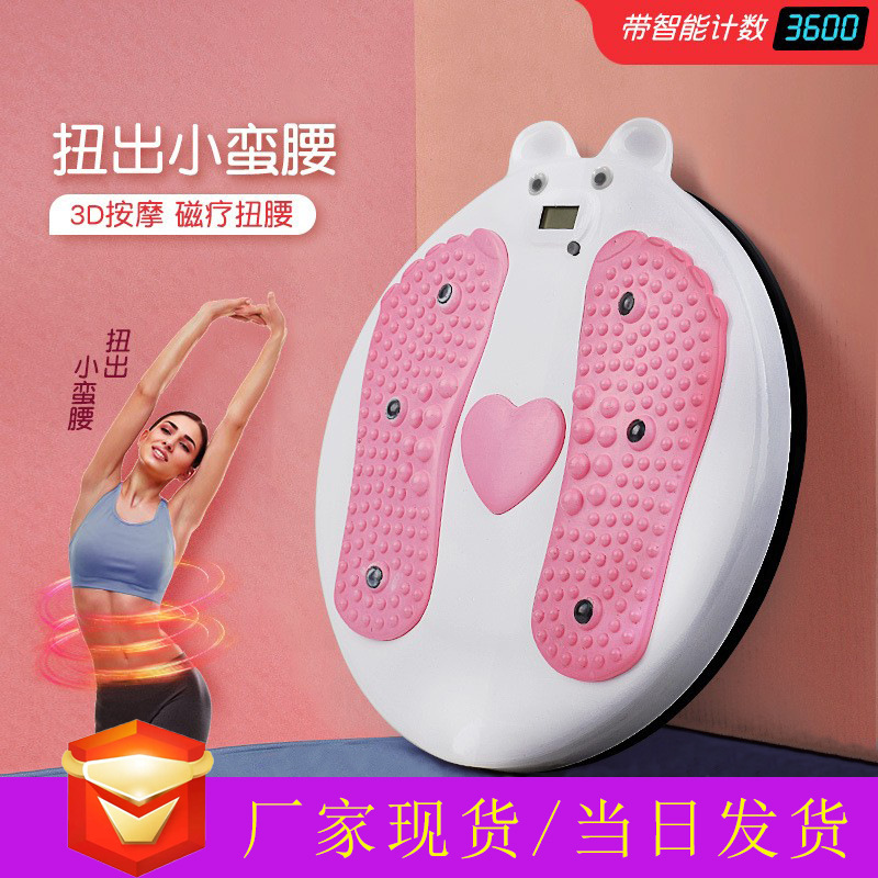 Haoshu Fu Home Waist Twister New Abdominal Wheel Sports Magnet Fitness Equipment Home Fat Twist Waist Twist Machine