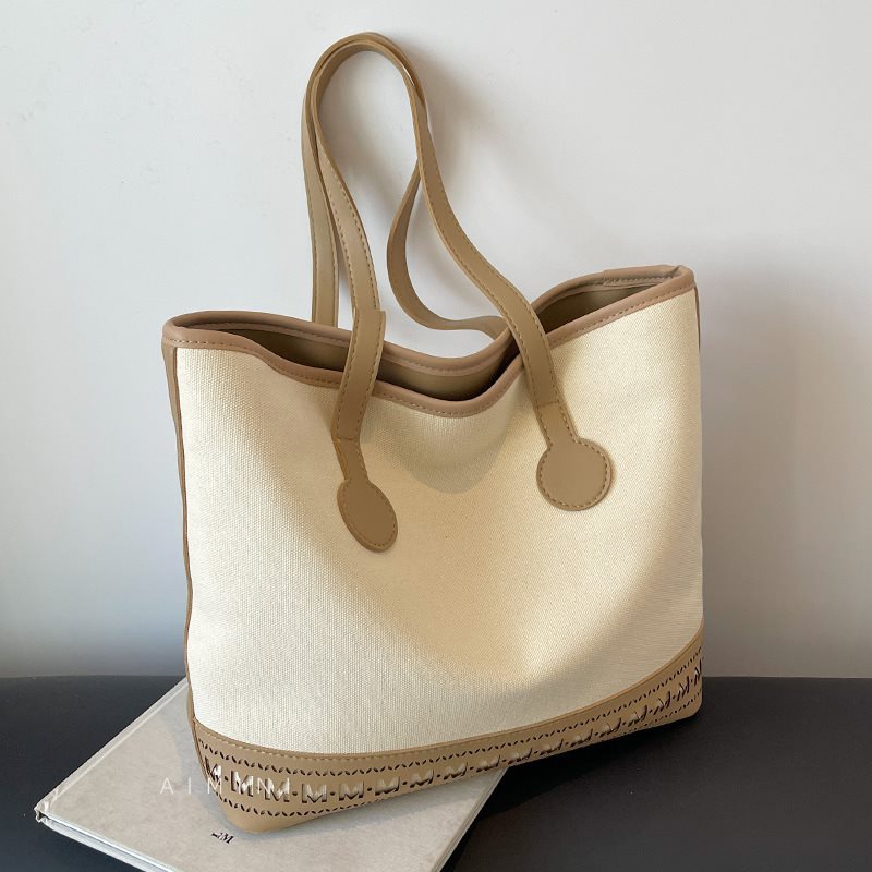 high quality Canvas Bag Women's Large Capacity Work Commuter Bag Tote Bag 2024 New All-match Shoulder Handbag