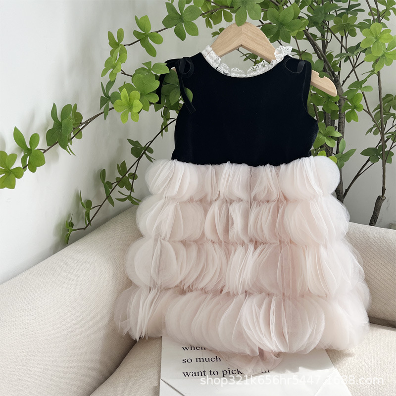 High Quality 2023 New Girls' Dress Baby Girl Princess Dress Birthday Banquet Dress Stylish