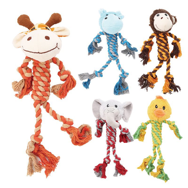 Dog Toy Molar Bite Resistant Teddy Bears Bome Knot Toy Milk Dog Small Dog Dog Gum Pet Supplies