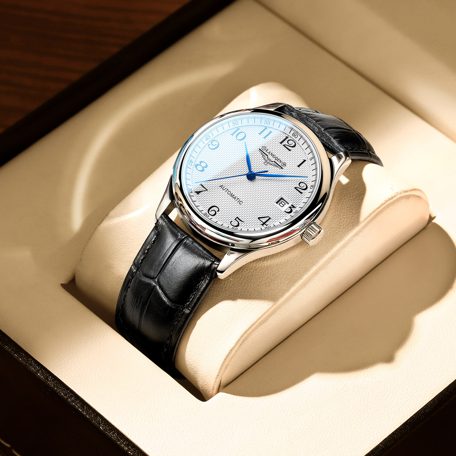 Official website genuine goods vintage longqin overseas Swiss famous men's watch business automatic mechanical watch casual waterproof