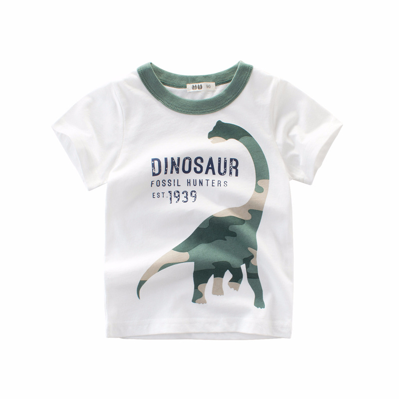 Korean version of children's clothing new 2024 summer boys short sleeve T-shirt wholesale fashion brand children's clothing a consignment