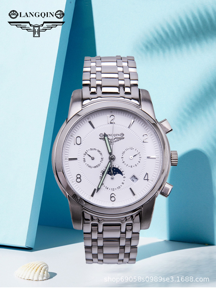 New Ancient longqin overseas brand counter famous Master Series Men's automatic mechanical watch casual business waterproof watch