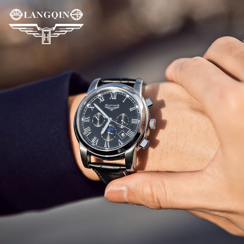 Zheng Brand Henggu Longqin Overseas Swiss Quality Watch Men's Automatic Mechanical Watch Waterproof Luminous Multifunctional