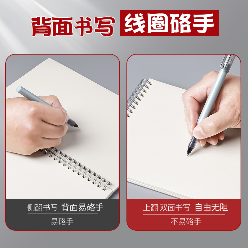 Notebook Simple ins Wind Upturn Coil Book b5 Thickened College Students Postgraduate Entrance Examination Book Blank Record Book a5 Horizontal