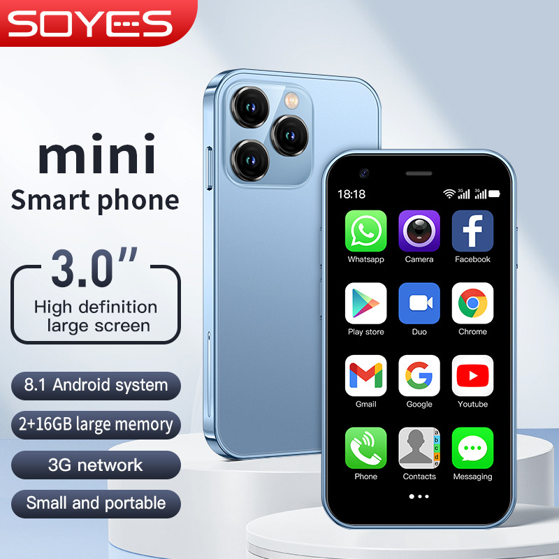 Cross-border SOYES XS15 Mini Mobile Quad-Core Android Smart Traditional Google Dual Card Dual-standby