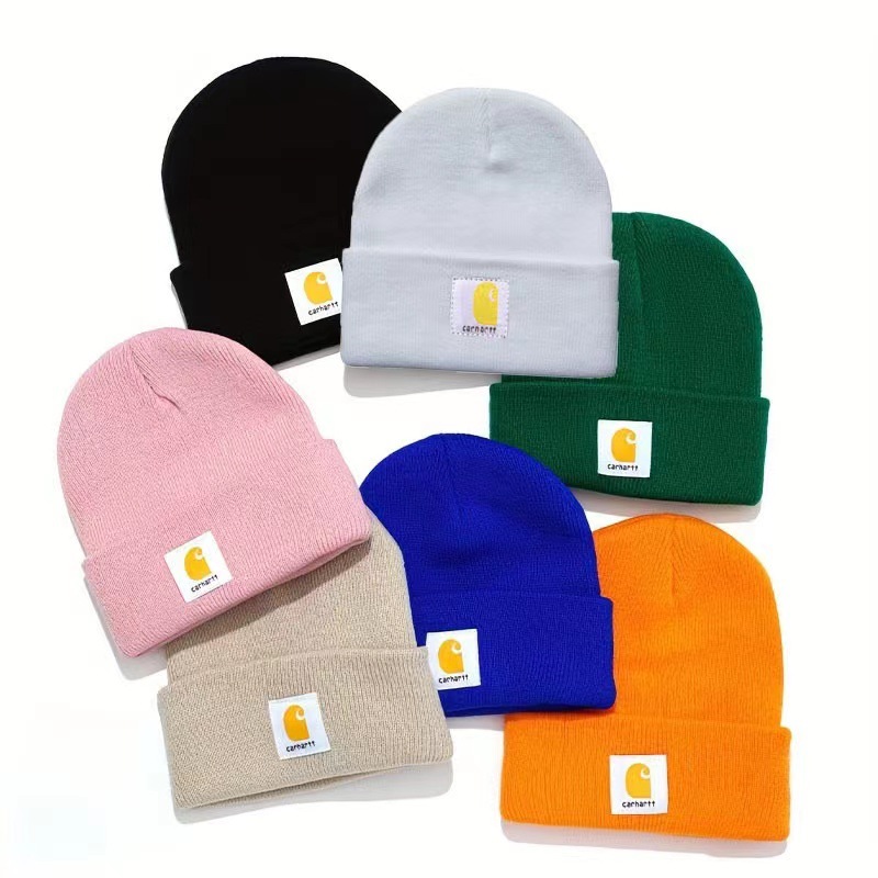 Autumn and winter fashion printed knitted hat outdoor travel windproof warm all-match adult hat personalized wool hat