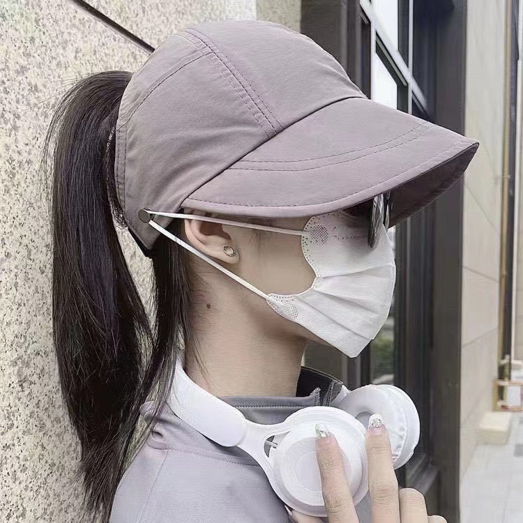 Hat Women's Spring and Summer Color Light Plate Large Eave Foldable Cap Outdoor Travel Riding Sun Hat Women's Sun Hat