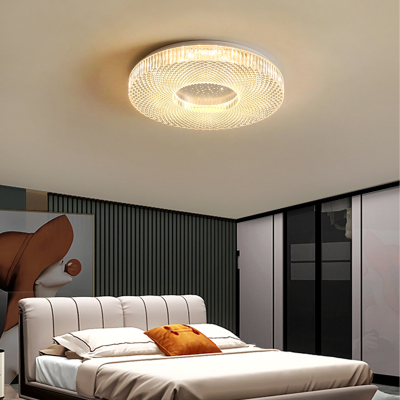 Nordic Light luxury ceiling lamp copper living room bedroom dining room lighting study round hallway aisle lamp LED home