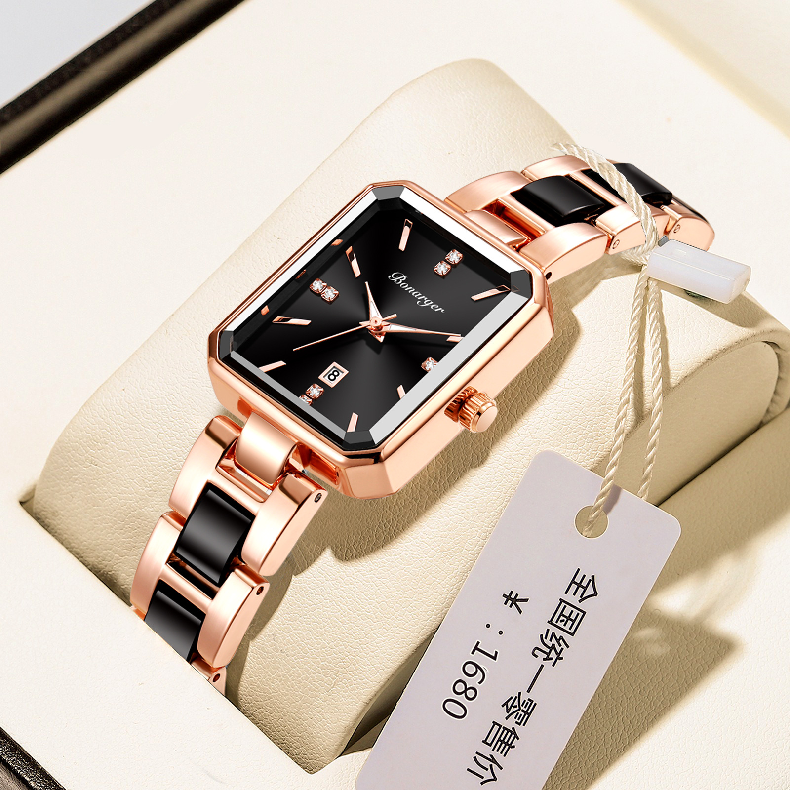 Women's watch niche high-end ceramic simple temperament INS style