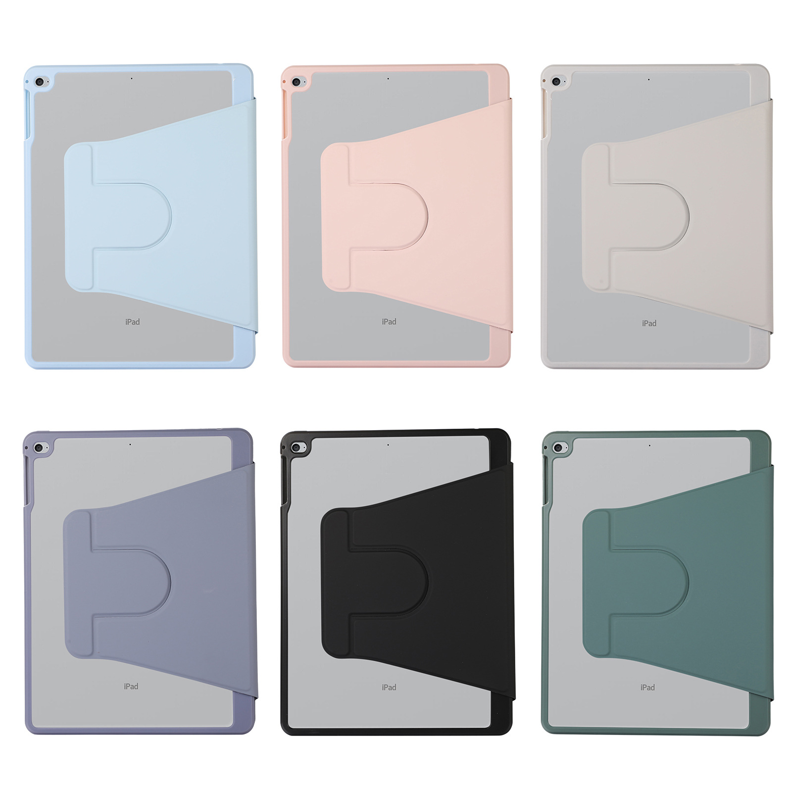 Suitable for ipad tablet air/2 9.7 2017/2018 book acrylic pen slot rotation