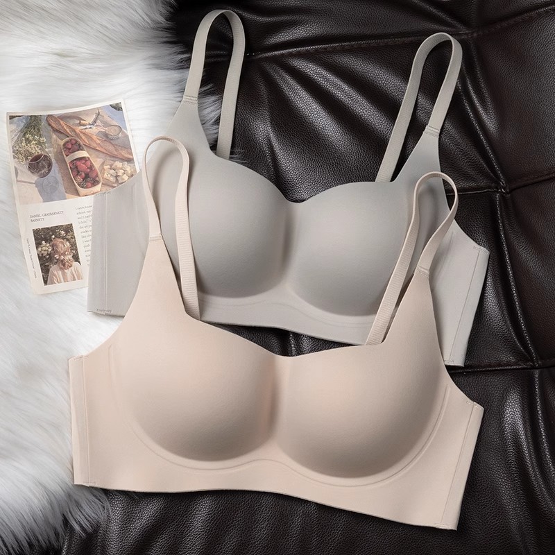 One-piece underwear women's small chest push up collection breast anti-sagging soft support wireless seamless bra