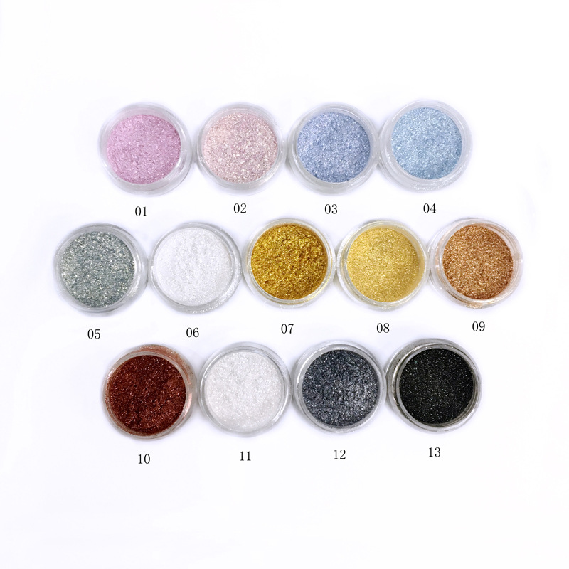 Alpha Professional Makeup Glitter Powder Stage Performance Bridal Makeup Brightening Highlights Eye Shadow Powder Nail Art Shining